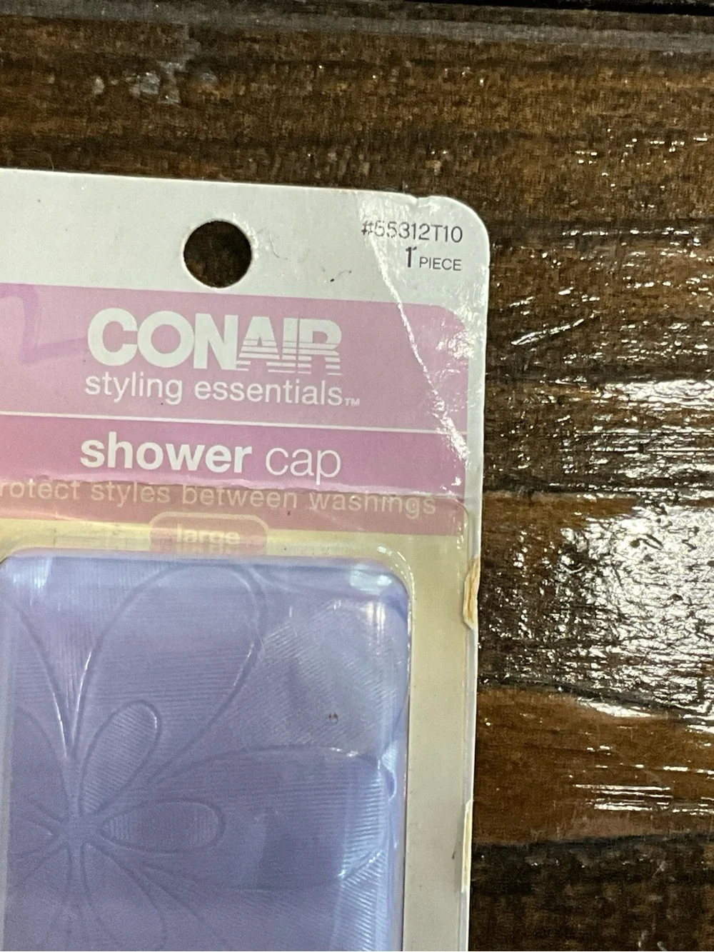 2009 Conair Styling Essentials Purple Shower Cap Large NOS